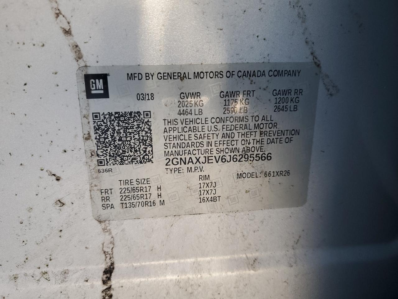 2018 CHEVROLET EQUINOX