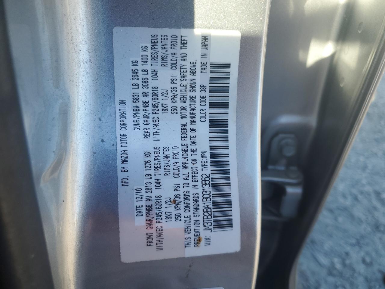 2011 MAZDA CX-9