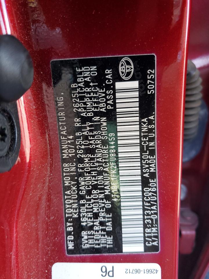 2015 TOYOTA CAMRY