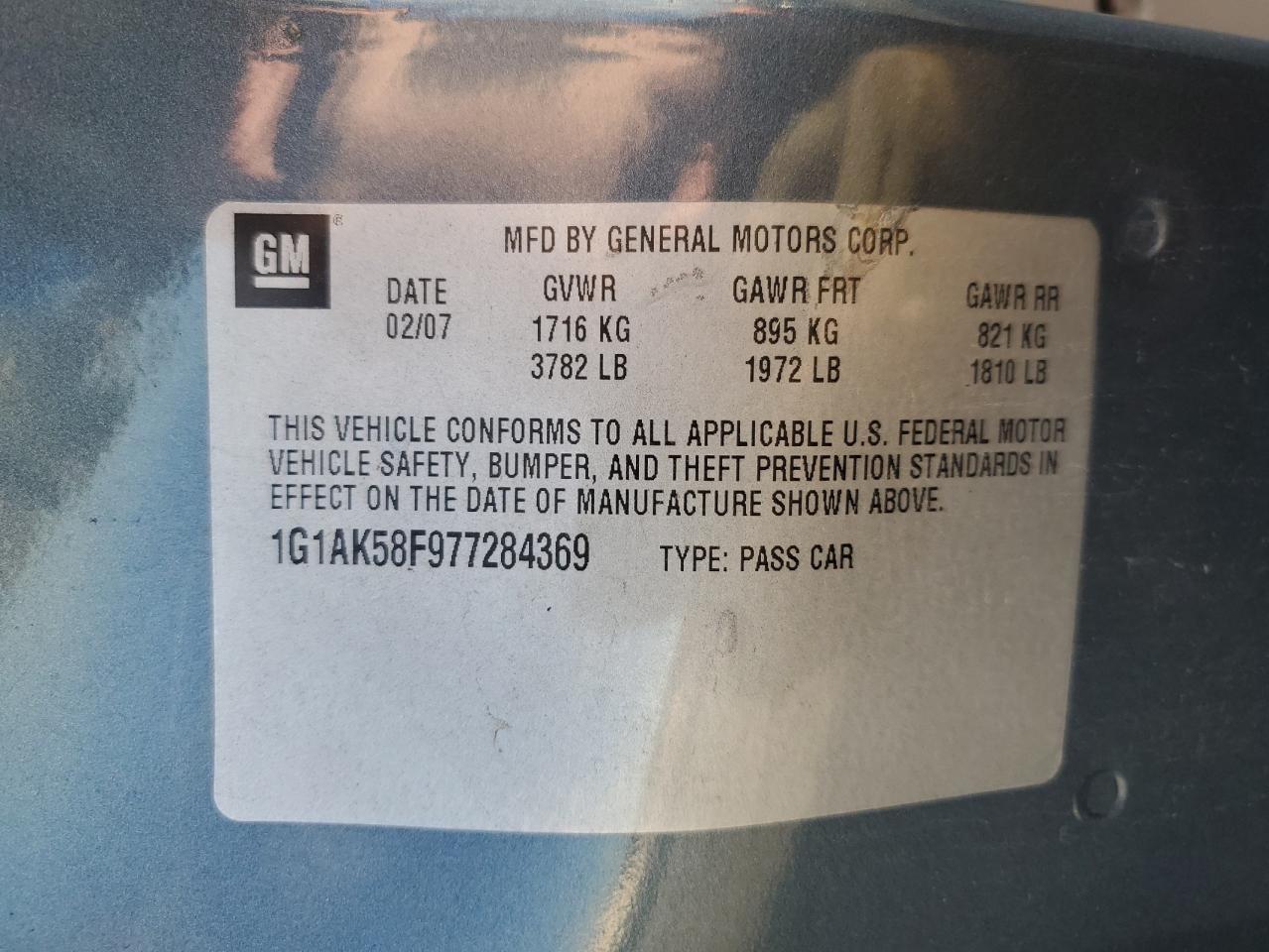 2007 CHEVROLET COBALT