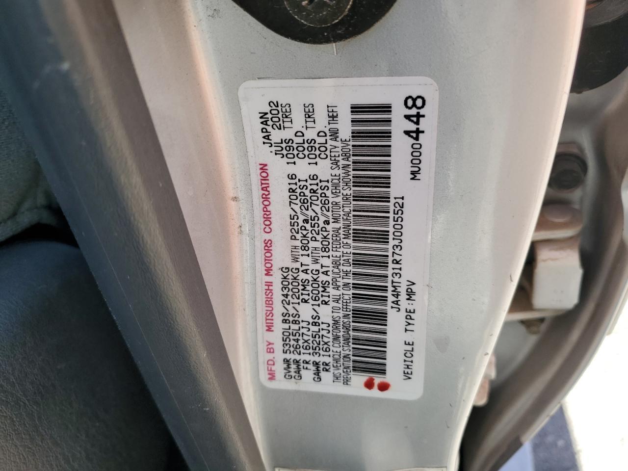 2003 MITSUBISHI Montero