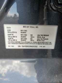2024 TESLA MODEL Y