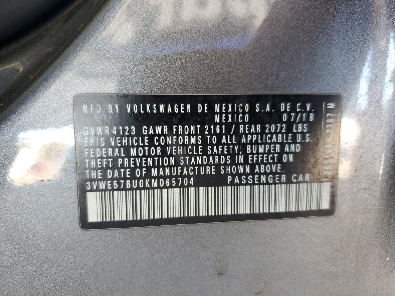 2019 VOLKSWAGEN JETTA