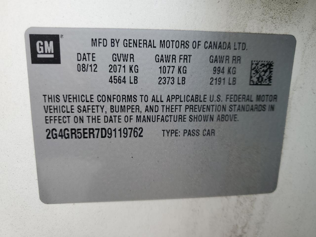 2013 BUICK Regal