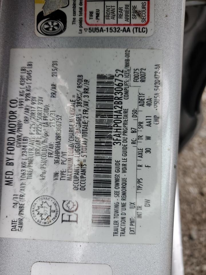 2011 FORD FUSION