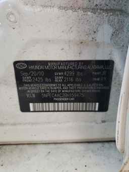 2011 HYUNDAI SONATA
