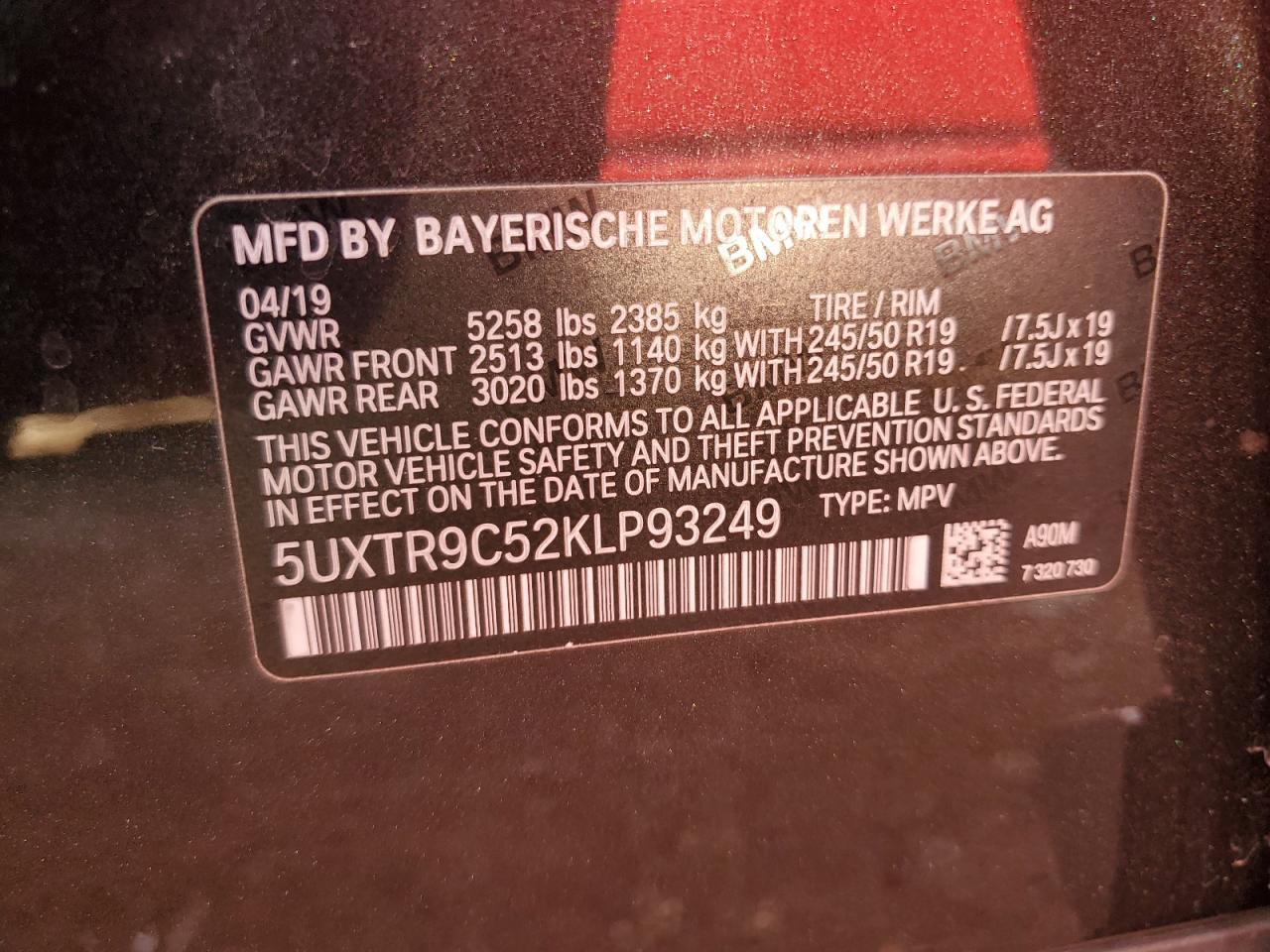 2019 BMW X3