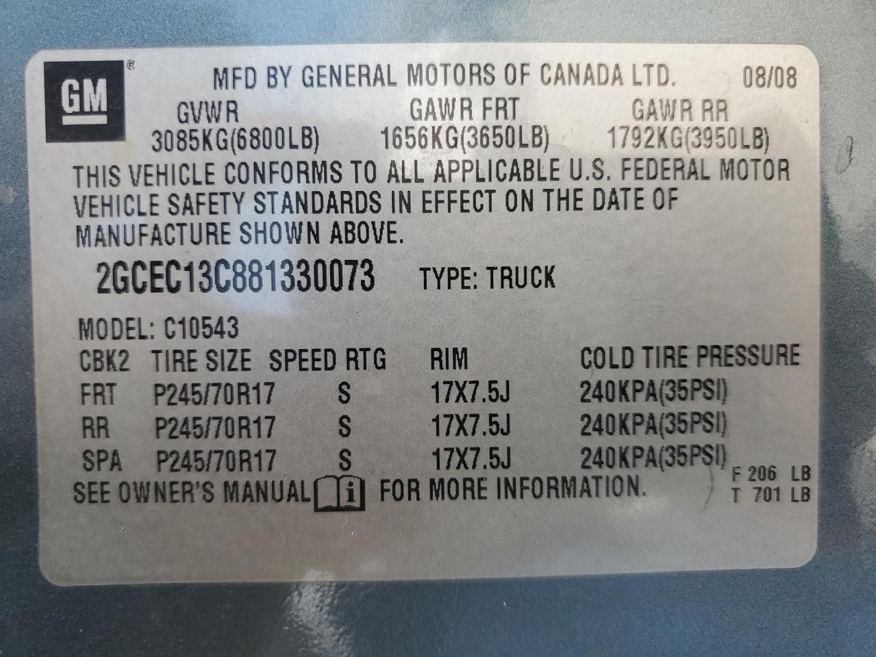 2008 CHEVROLET Silverado