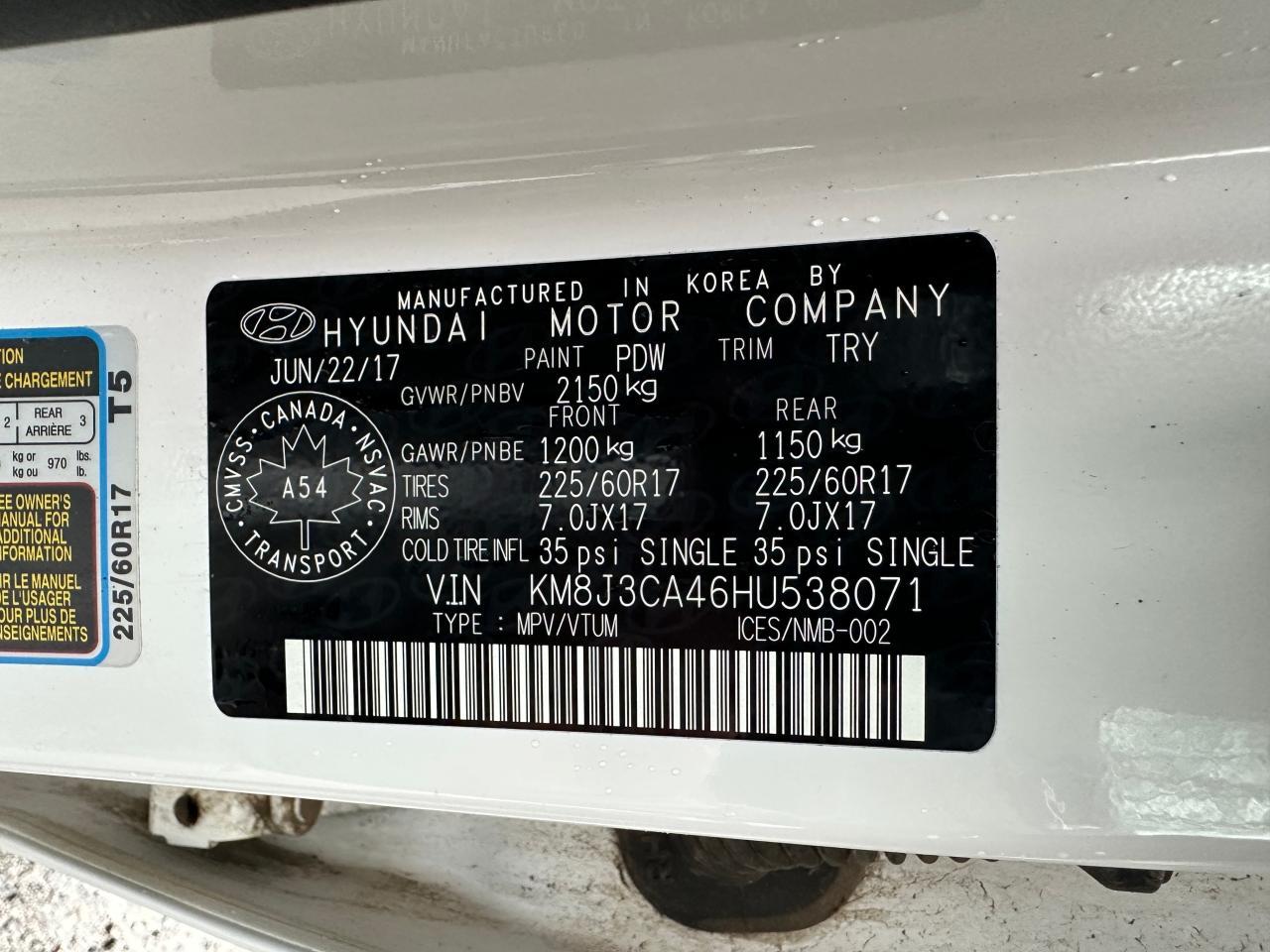 2017 HYUNDAI TUCSON