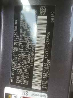 2009 TOYOTA CAMRY