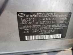 2016 HYUNDAI SONATA