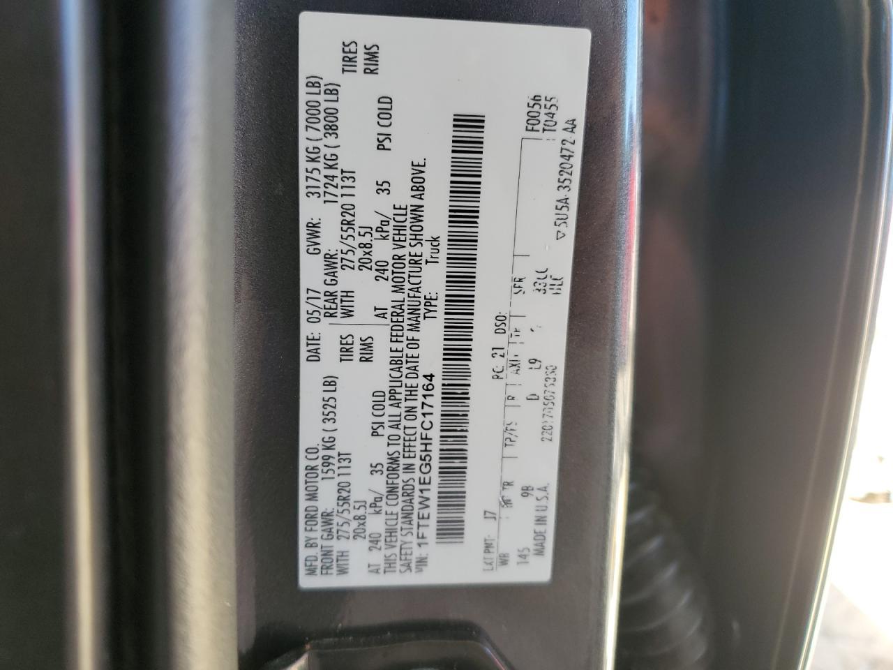 2017 FORD F-150