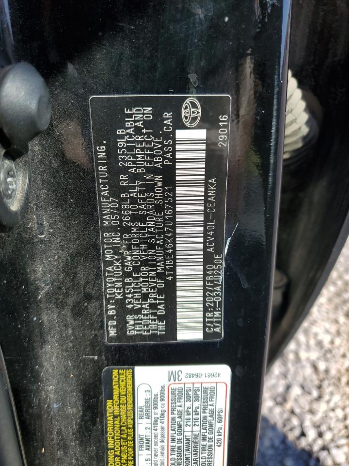 2007 TOYOTA CAMRY