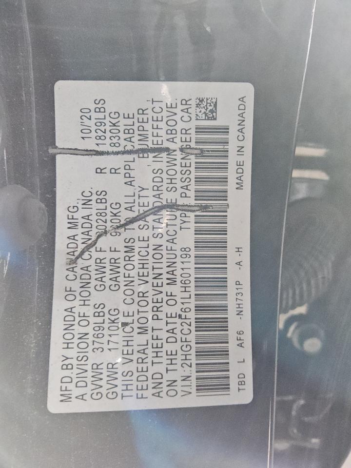 2020 HONDA CIVIC