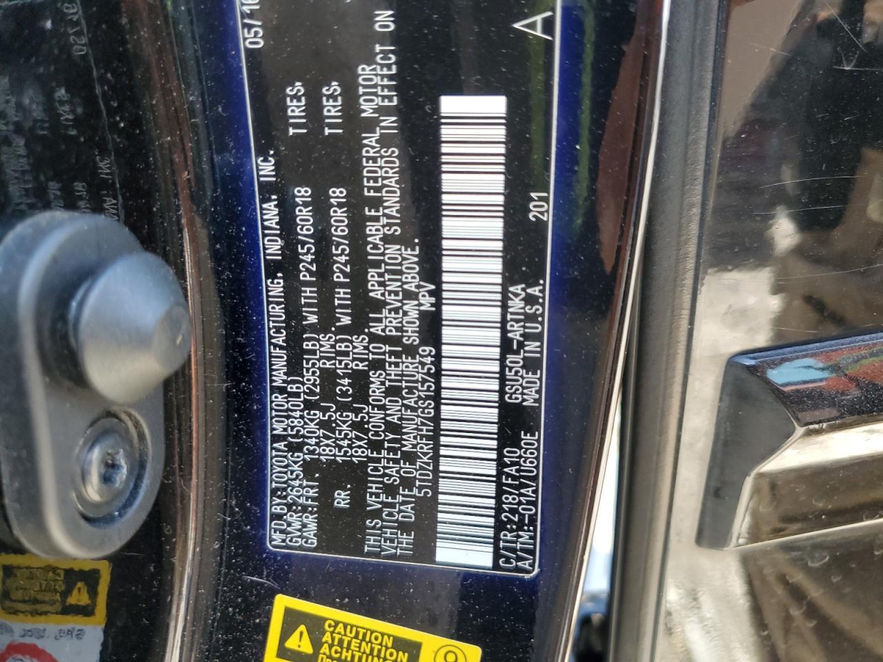 2016 TOYOTA HIGHLANDER