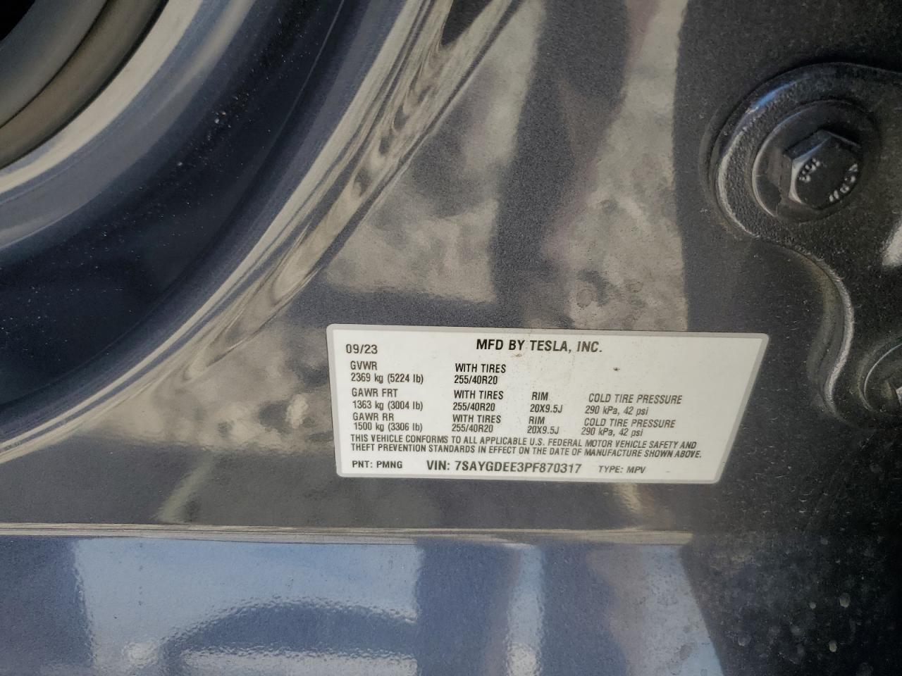 2023 TESLA MODEL Y