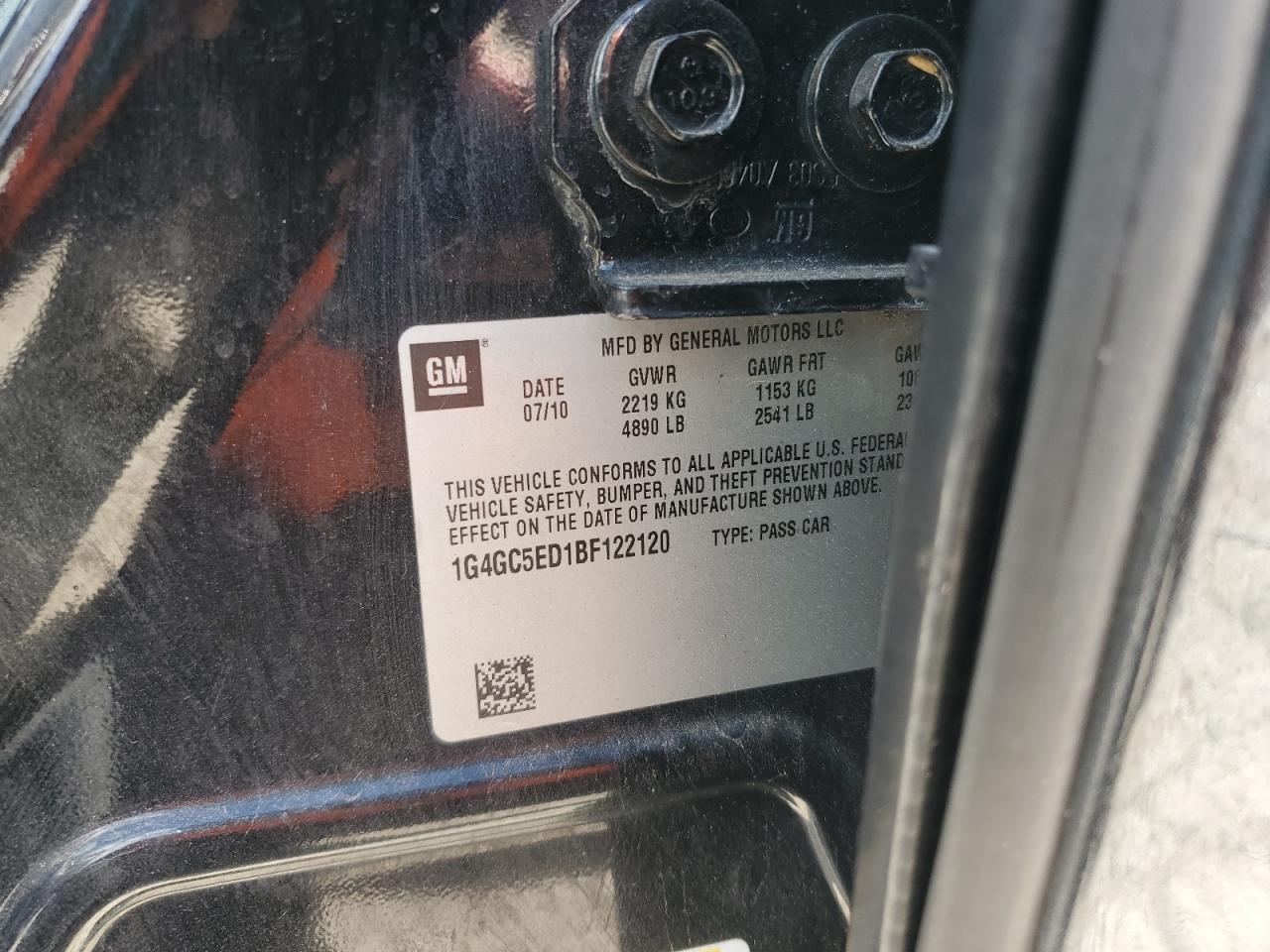 2011 BUICK LACROSSE
