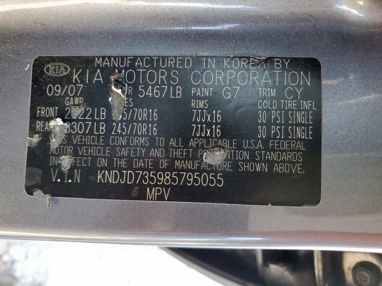 2008 KIA SORENTO