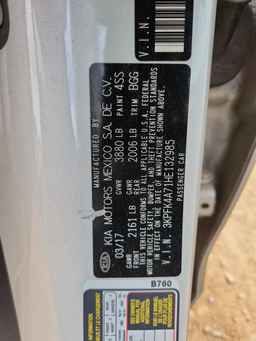 2017 KIA FORTE