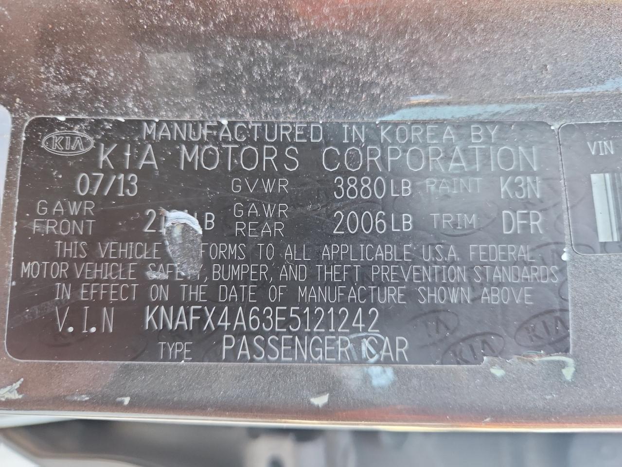2014 KIA FORTE