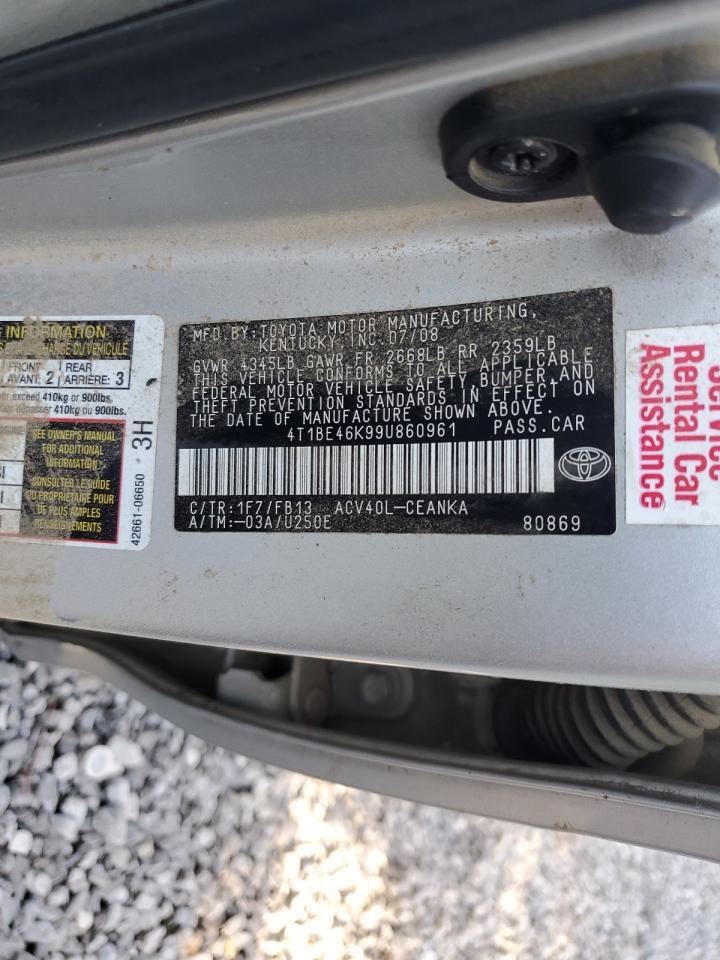 2009 TOYOTA CAMRY