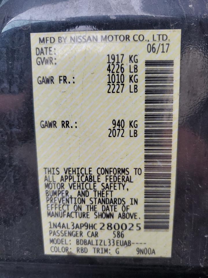 2017 NISSAN ALTIMA