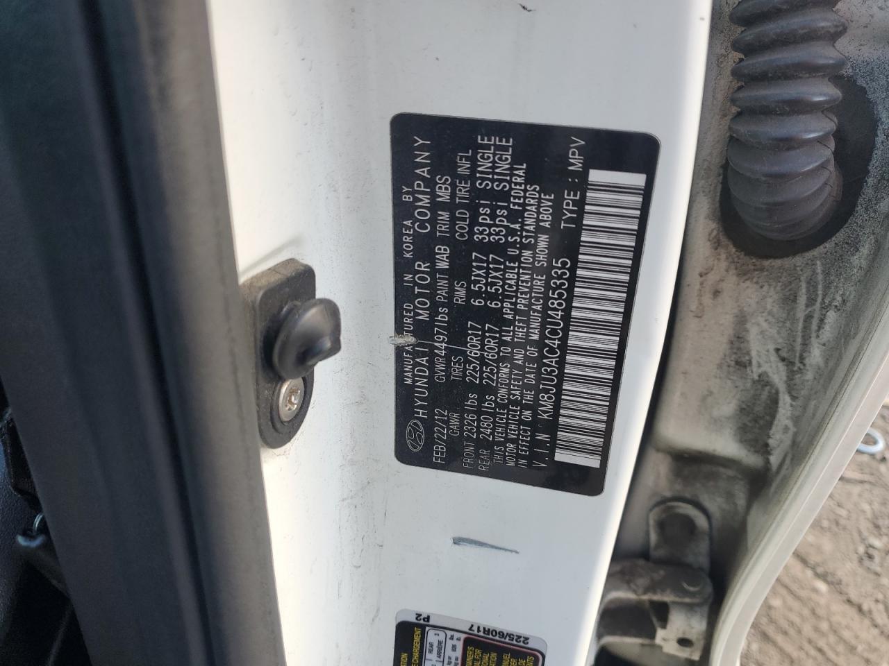 2012 HYUNDAI TUCSON
