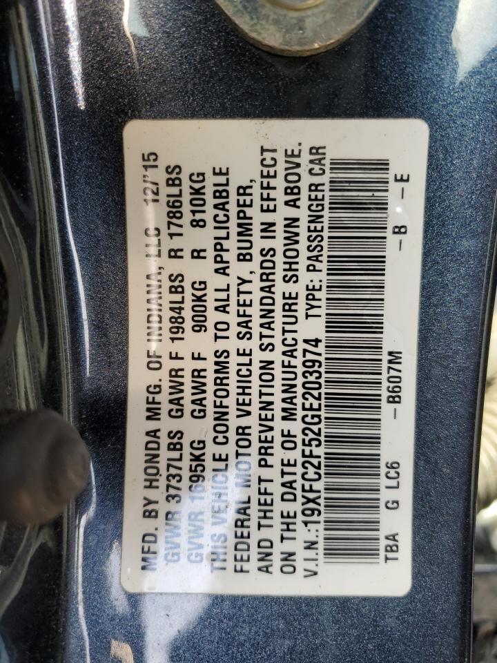 2016 HONDA CIVIC
