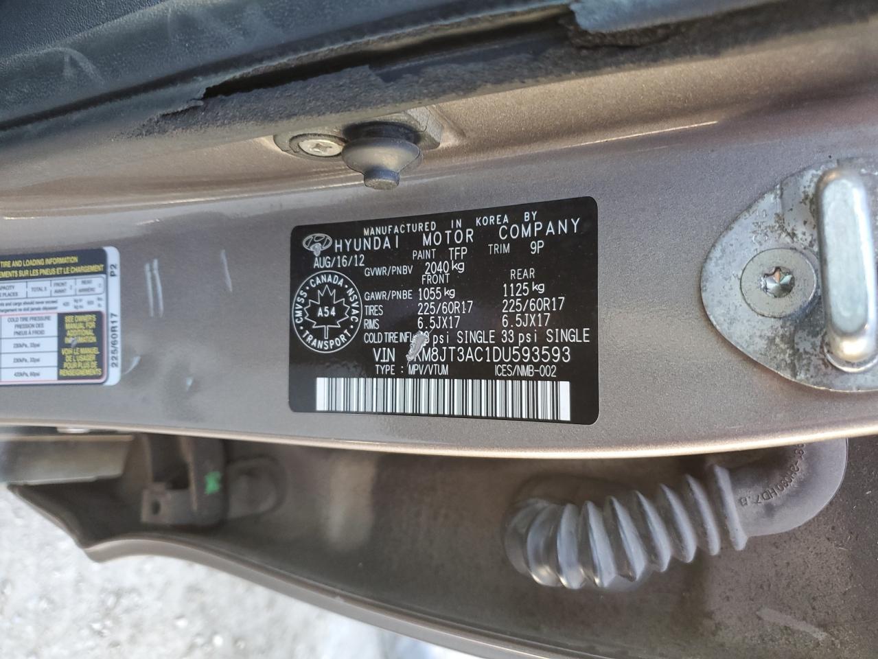 2013 HYUNDAI TUCSON