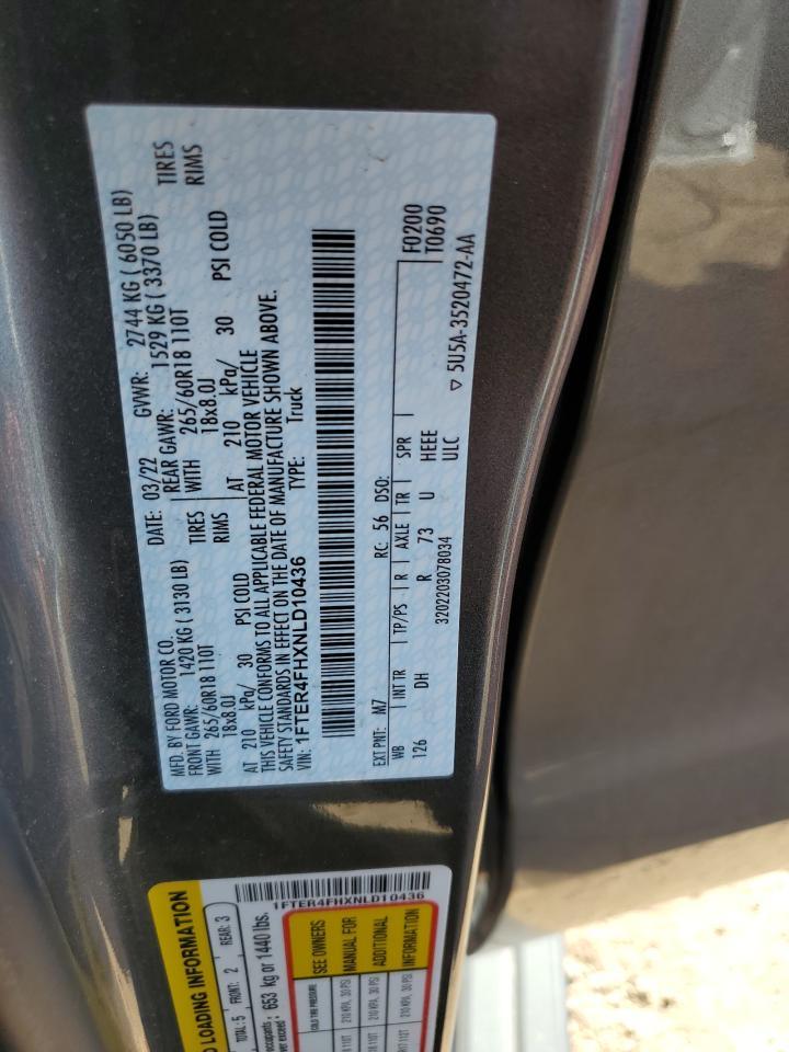 2022 FORD RANGER