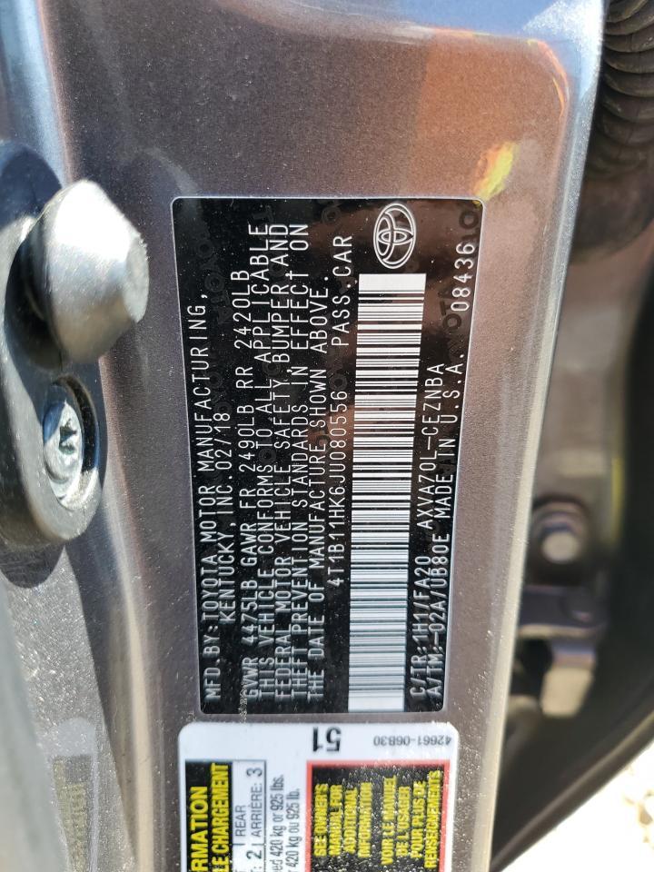 2018 TOYOTA CAMRY