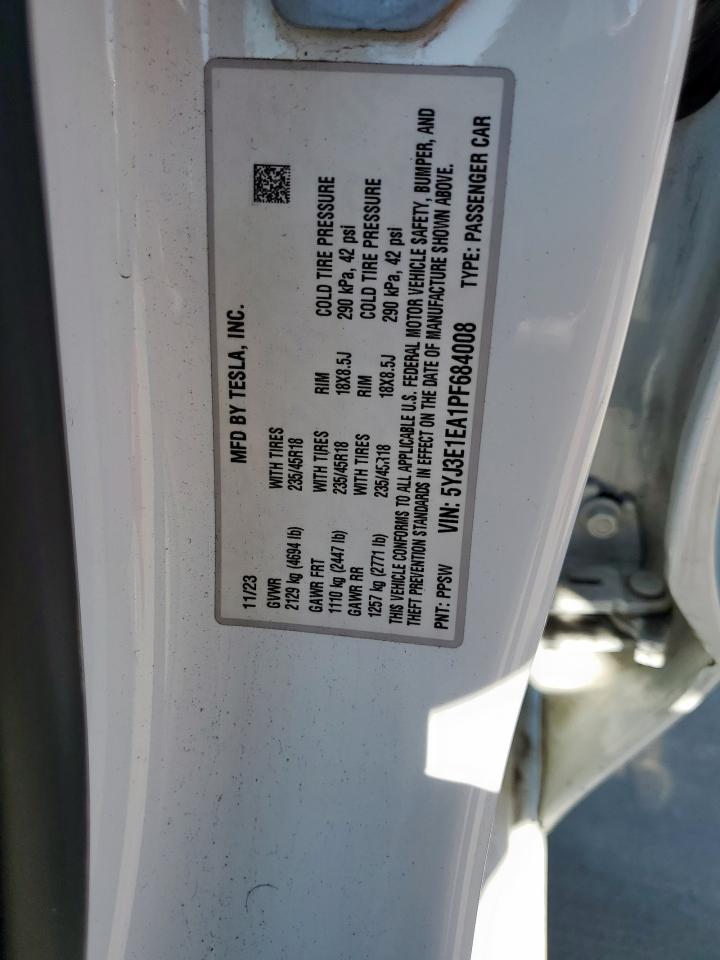 2023 TESLA MODEL 3
