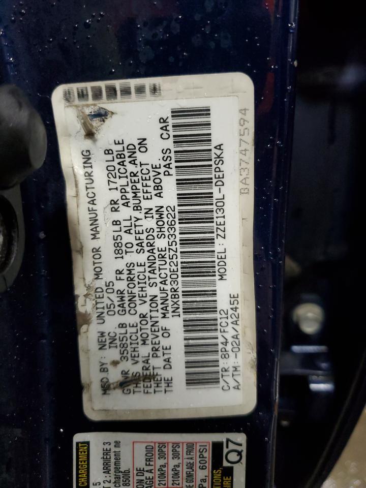 2005 TOYOTA COROLLA