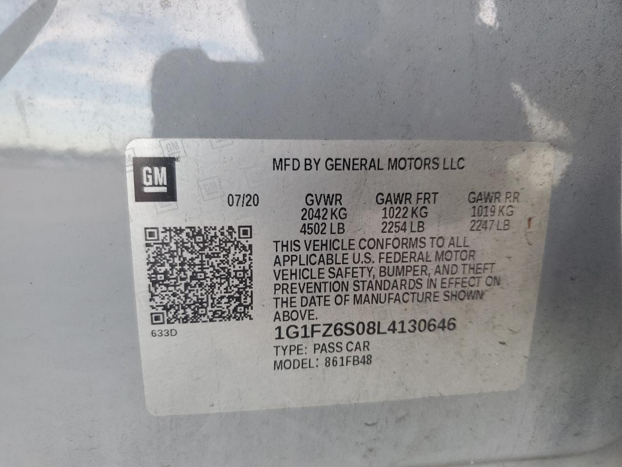 2020 CHEVROLET Bolt EV