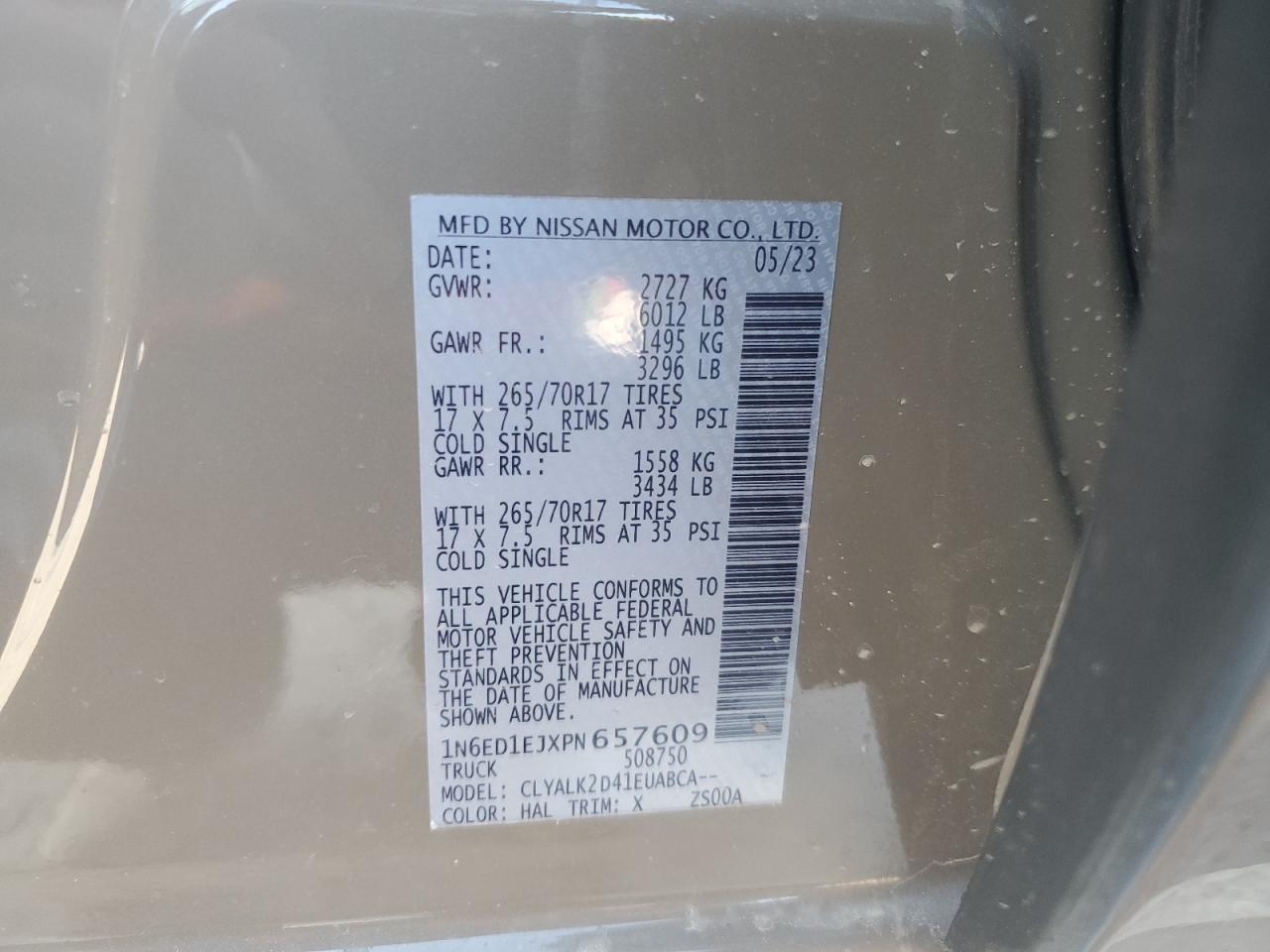 2023 NISSAN Frontier