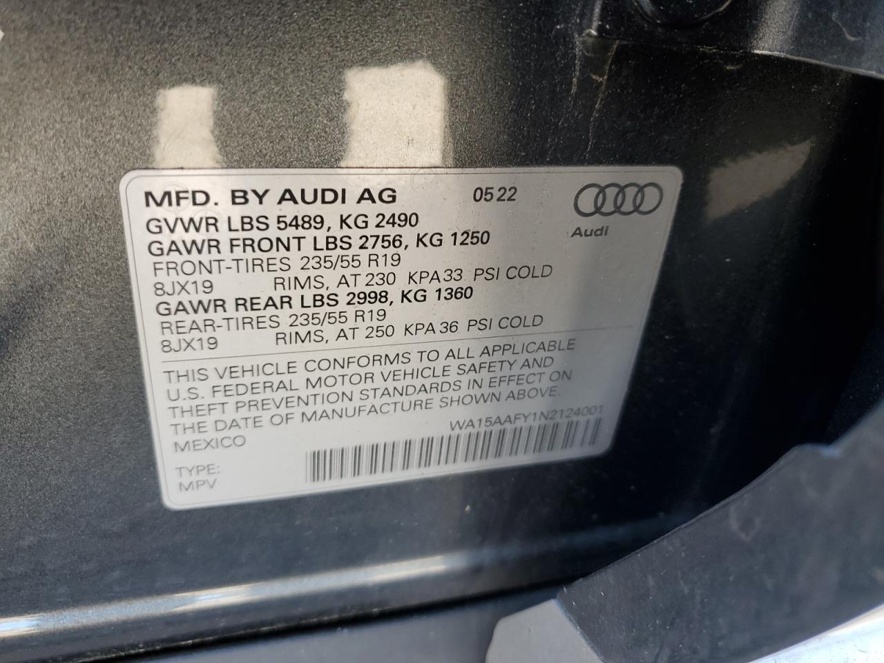 2022 AUDI Q5