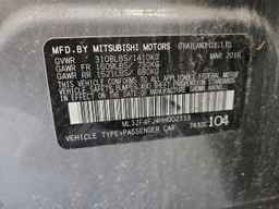 2017 MITSUBISHI MIRAGE