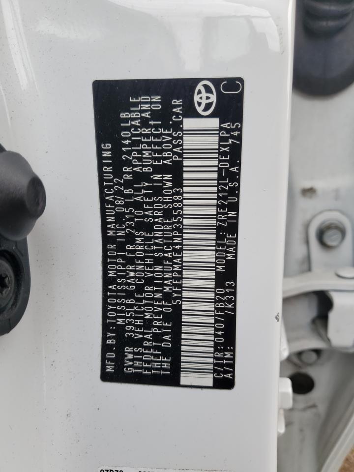 2022 TOYOTA COROLLA