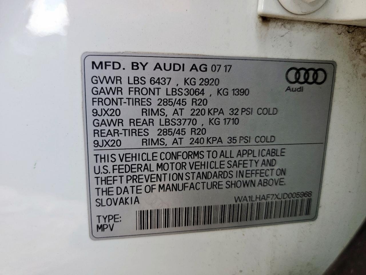 2018 AUDI Q7