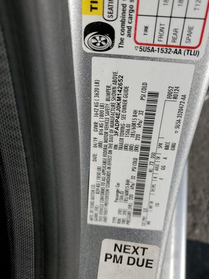 2019 FORD Fiesta