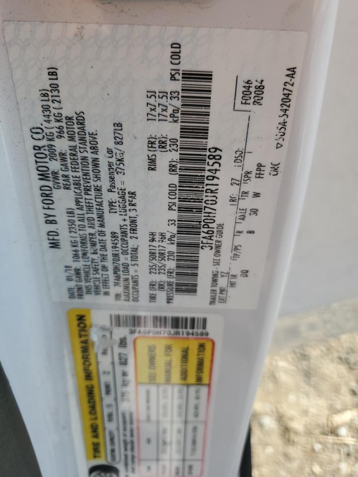 2018 FORD FUSION