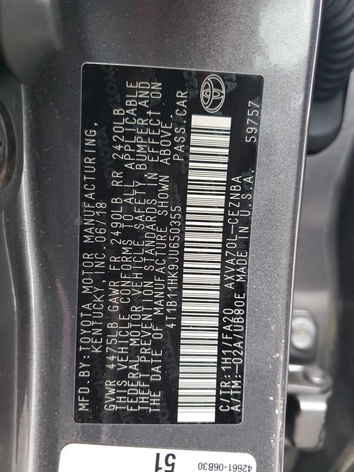 2018 TOYOTA CAMRY