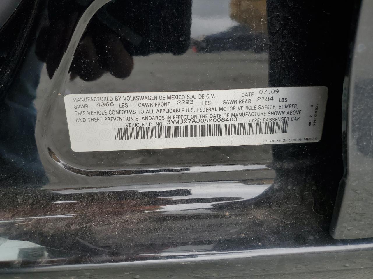 2010 VOLKSWAGEN JETTA
