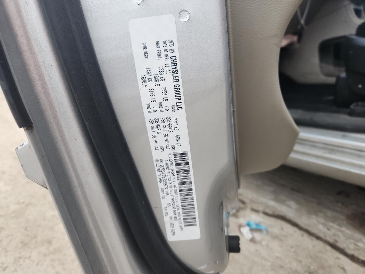 2012 DODGE GRAND CARAVAN