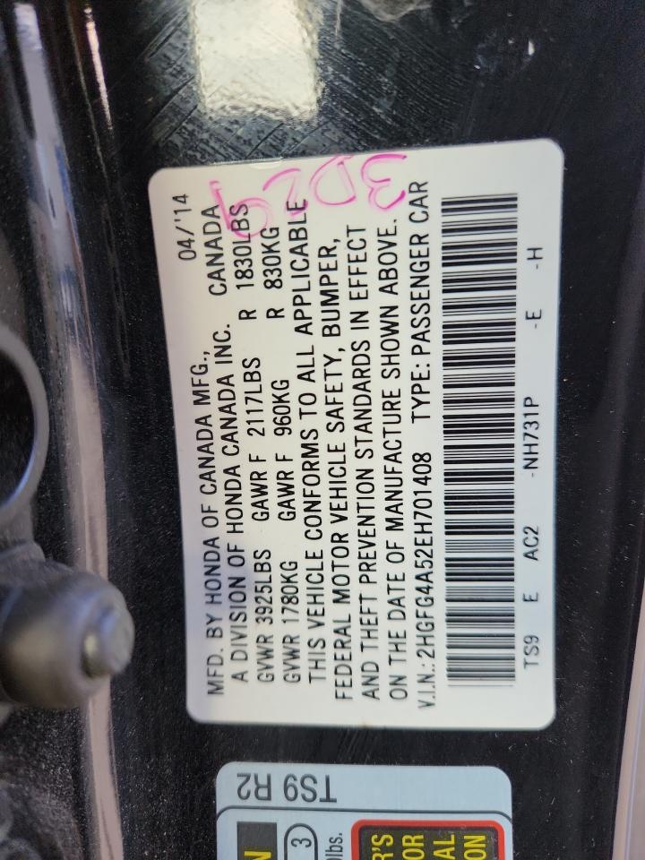 2014 HONDA CIVIC
