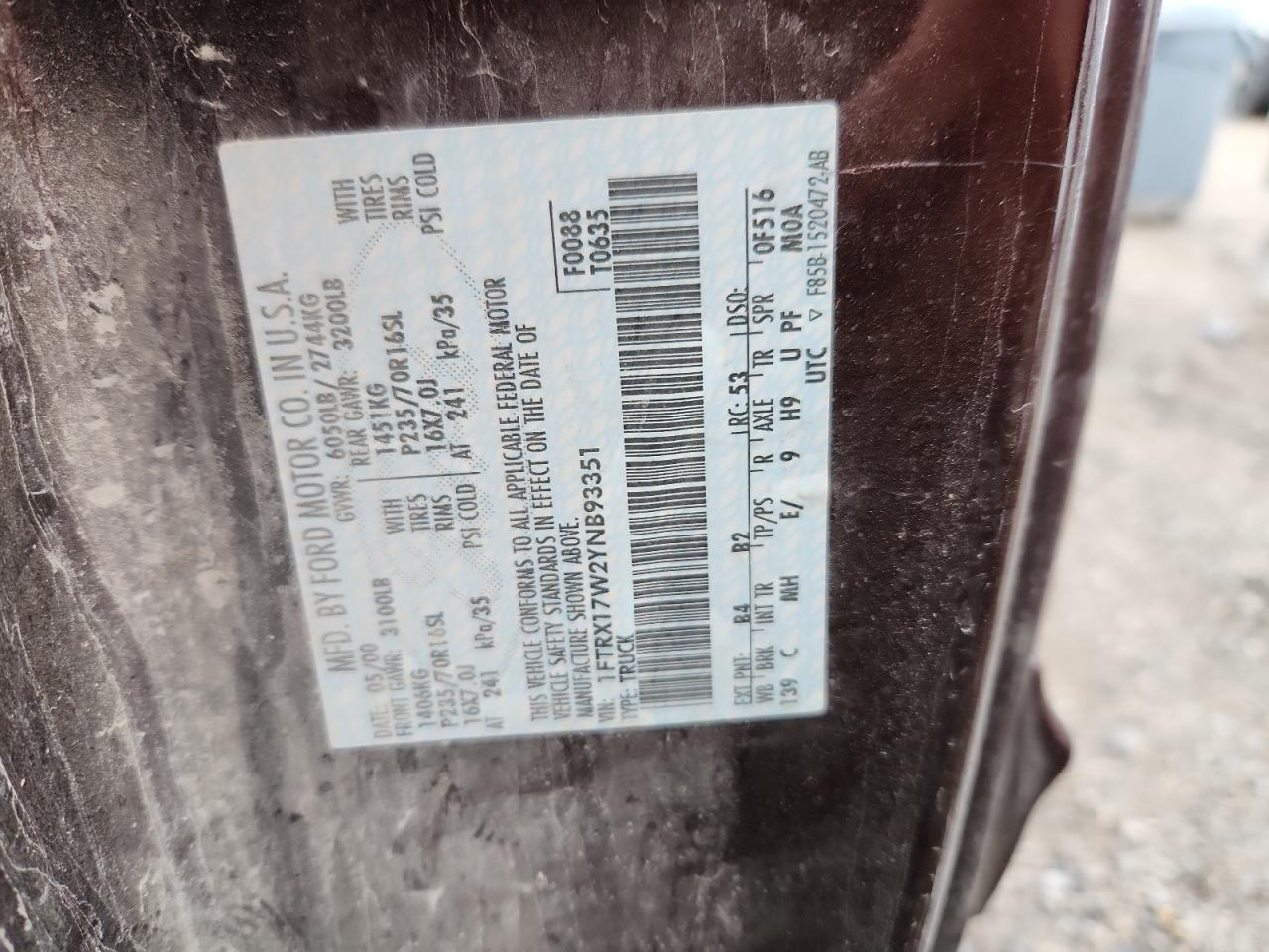 2000 FORD F-150