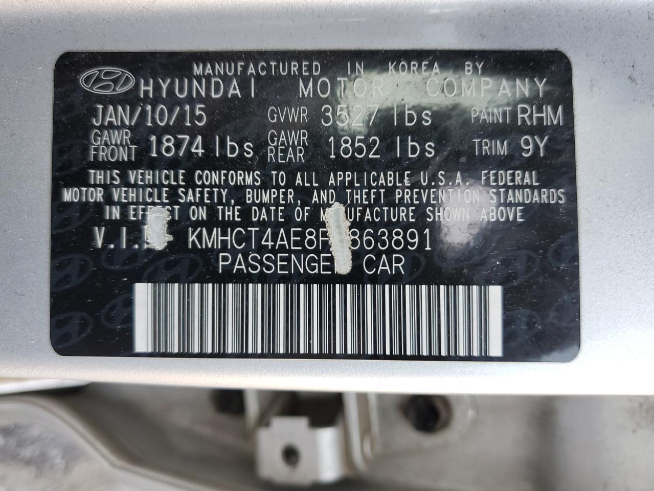 2015 HYUNDAI ACCENT