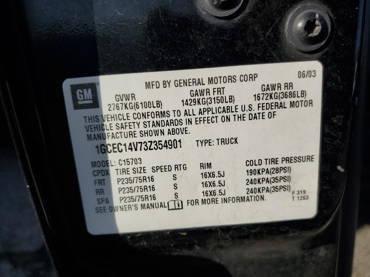 2003 CHEVROLET Silverado