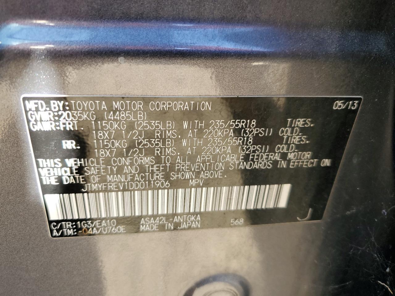 2013 TOYOTA RAV4