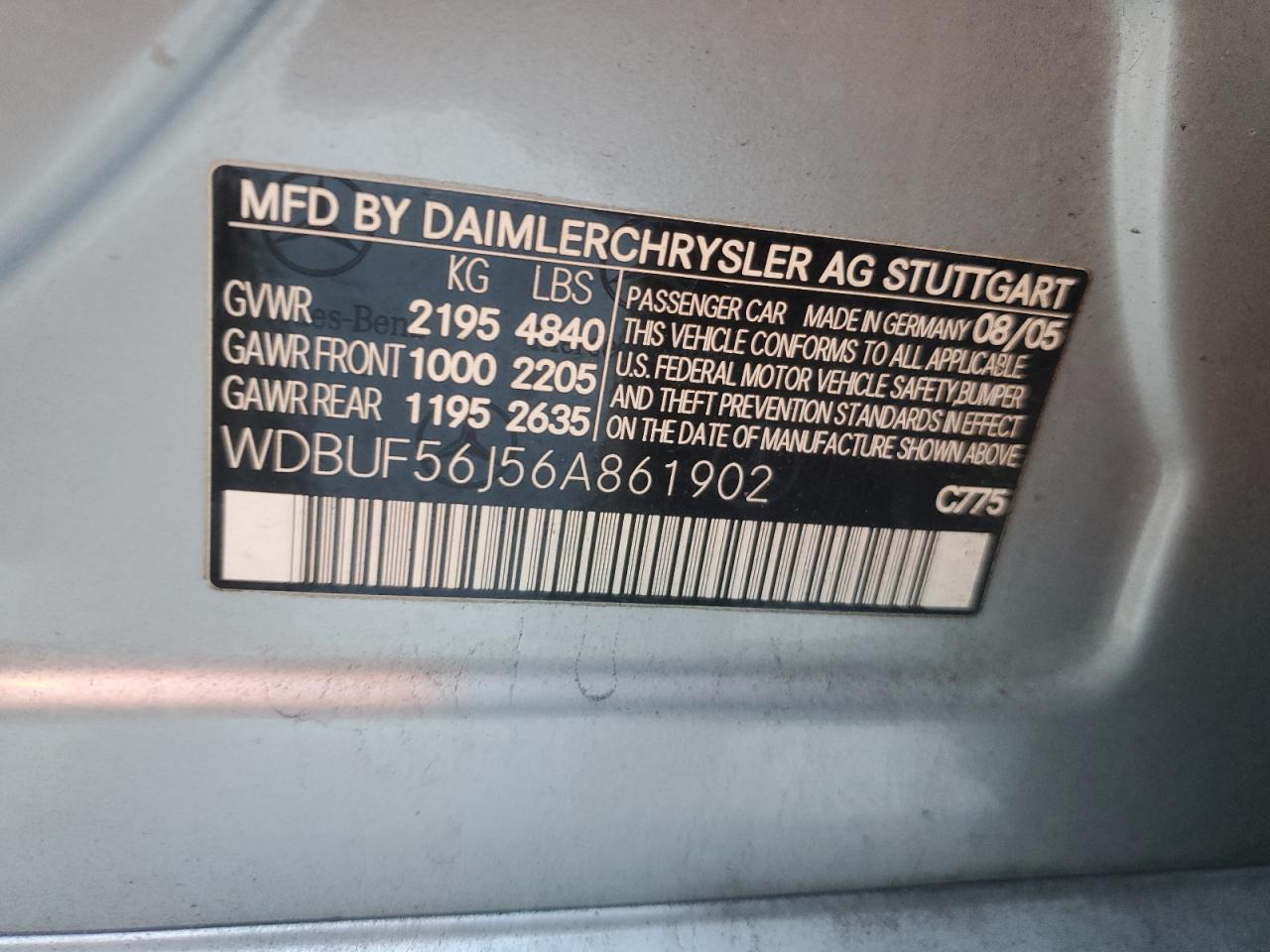 2006 MERCEDES-BENZ E-Class